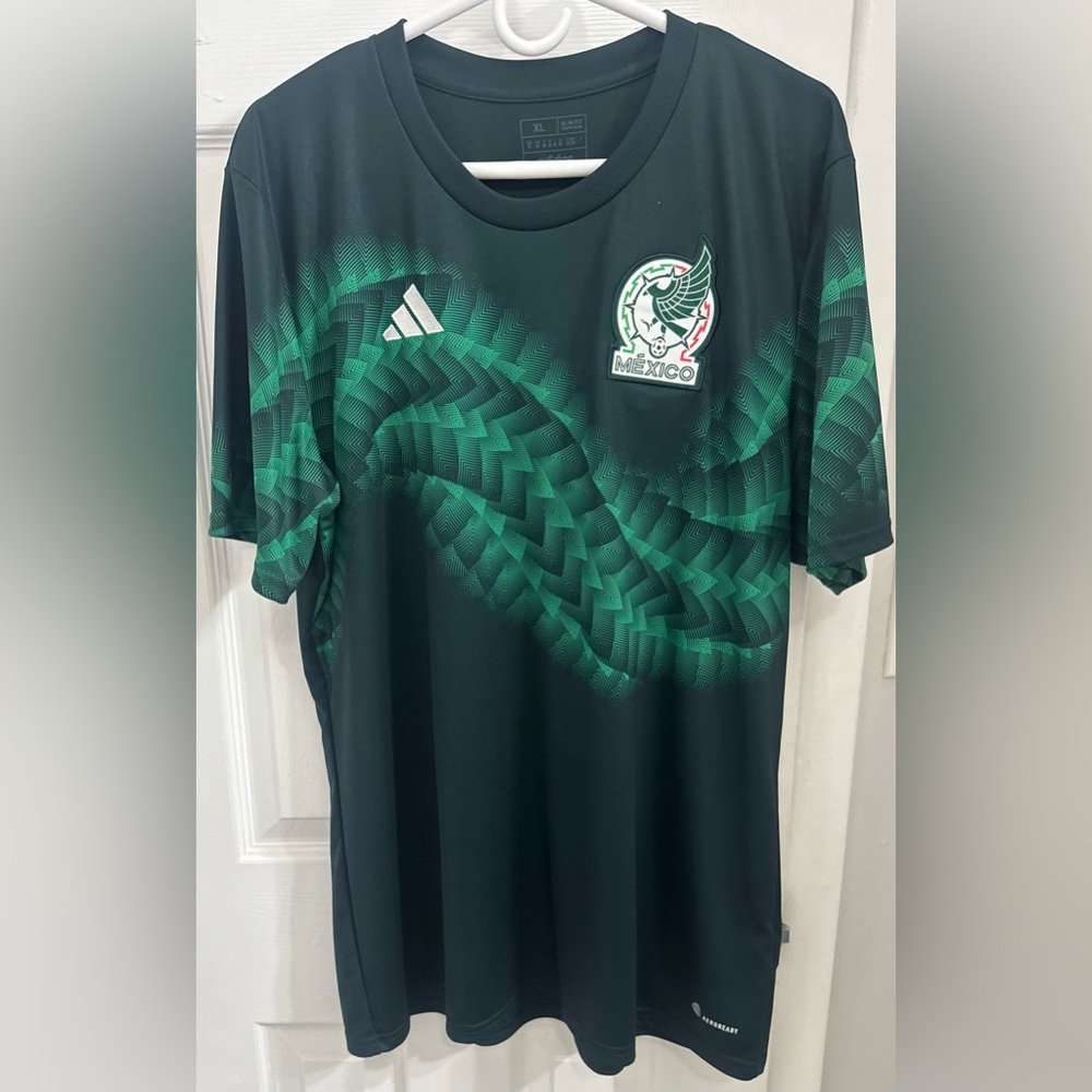 Adidas Mexico Mexican FIFA Soccer World Cup football jersey shirt authentic rare